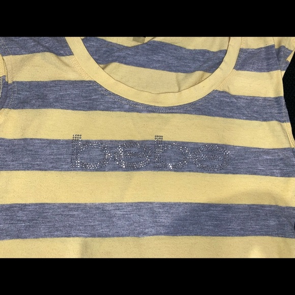 NWOT Striped Bebe Tank Top - Picture 2 of 7